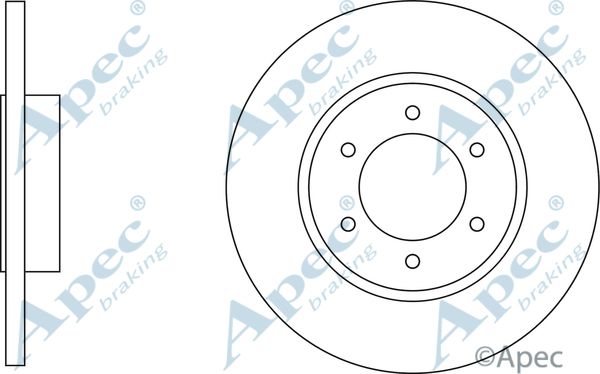 APEC BRAKING Jarrulevy DSK3075